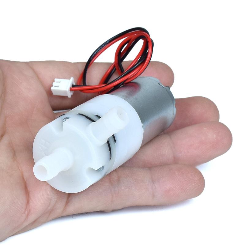 Mini Peristaltic Pump 12V - マイクロ27mmダイヤフラム式自吸式水中ポンプ、DIY水槽用、大流量、小型370モーター、DC12V-24V、5W。