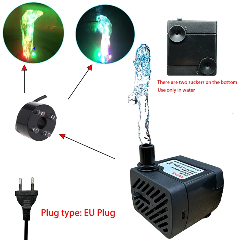 Vacuum Chamber Kit With Pump - 220V 3 ワットミニチュアサイレント水中ポンプ水族館の水槽噴水 LED ポンプ EU
