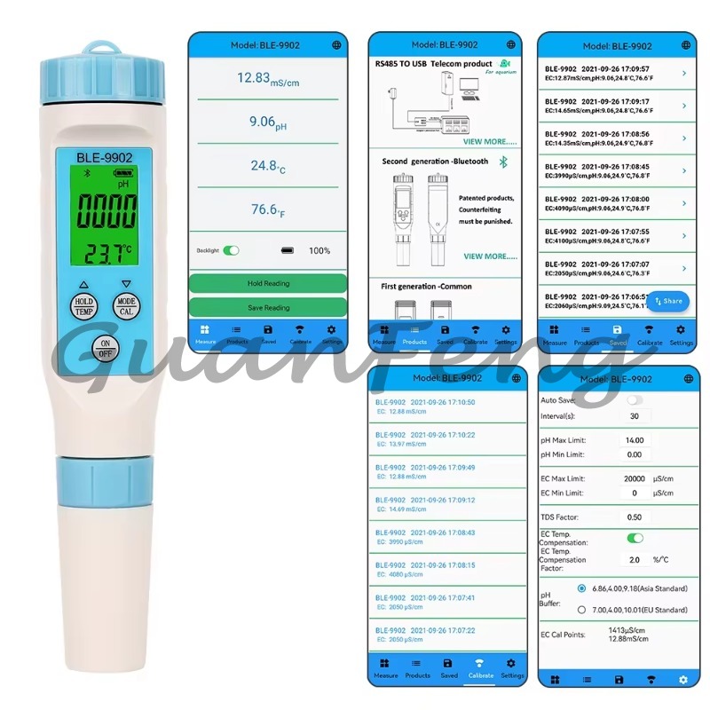 デジタル多機能水質計。pH、EC、温度を3つの測定機能で同時 - Ph Meter Digital Water Tester のレビューと価格