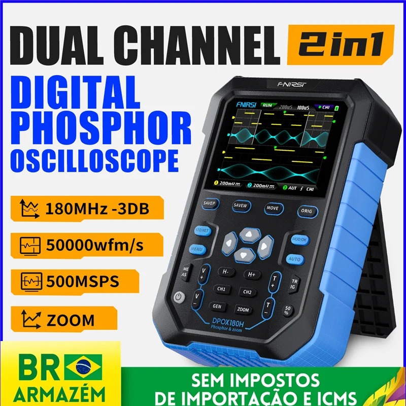FNIRSI DPOX180H ハンドヘルドデジタルオシロス - Fnirsi Digital Oscilloscope Handheld のレビューと価格