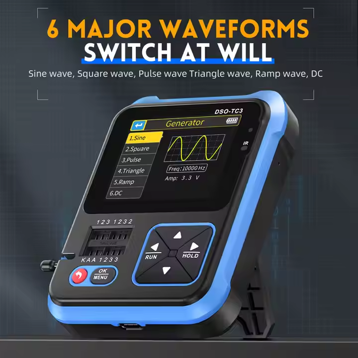 FNIRSI DSO-TC3 ミニハンドヘルドデジタルオシロ - Fnirsi Digital Oscilloscope Handheld のレビューと価格