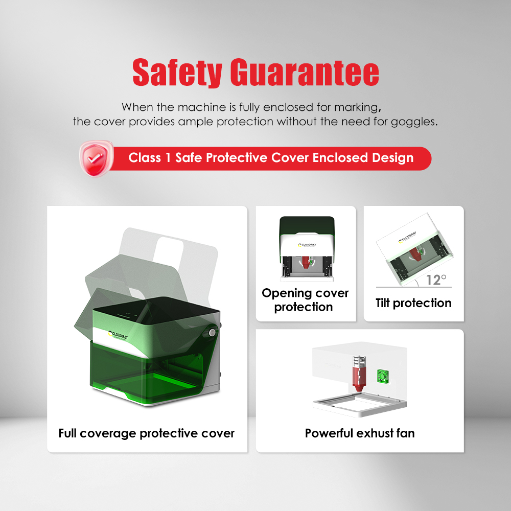 Cloudray 5000mw CNC ミニレーザー彫刻デス - Fiber Laser Marking Machine 30W のレビューと価格