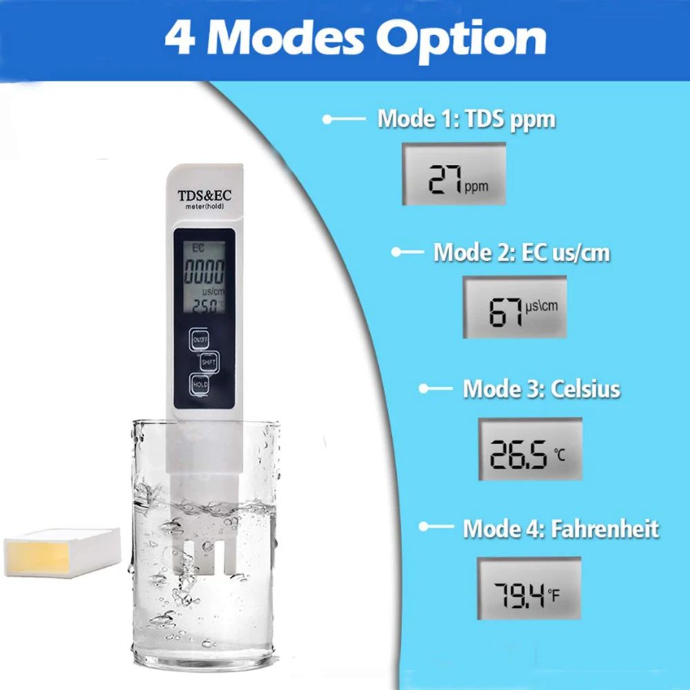デジタル TDS EC 水質テスターメーター多機能 PPM  - Ph Meter Digital Water Tester のレビューと価格