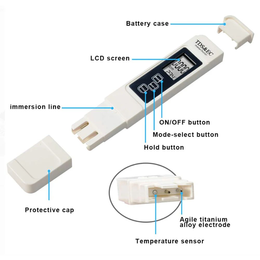 デジタル TDS EC 水質テスターメーター多機能 PPM  - Ph Meter Digital Water Tester のレビューと価格