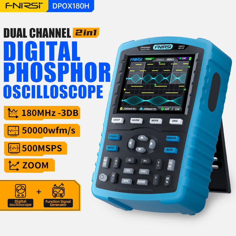 FNIRSI DPOX180H ポータブル型デジタルオシロス - Fnirsi Digital Oscilloscope Handheld のレビューと価格