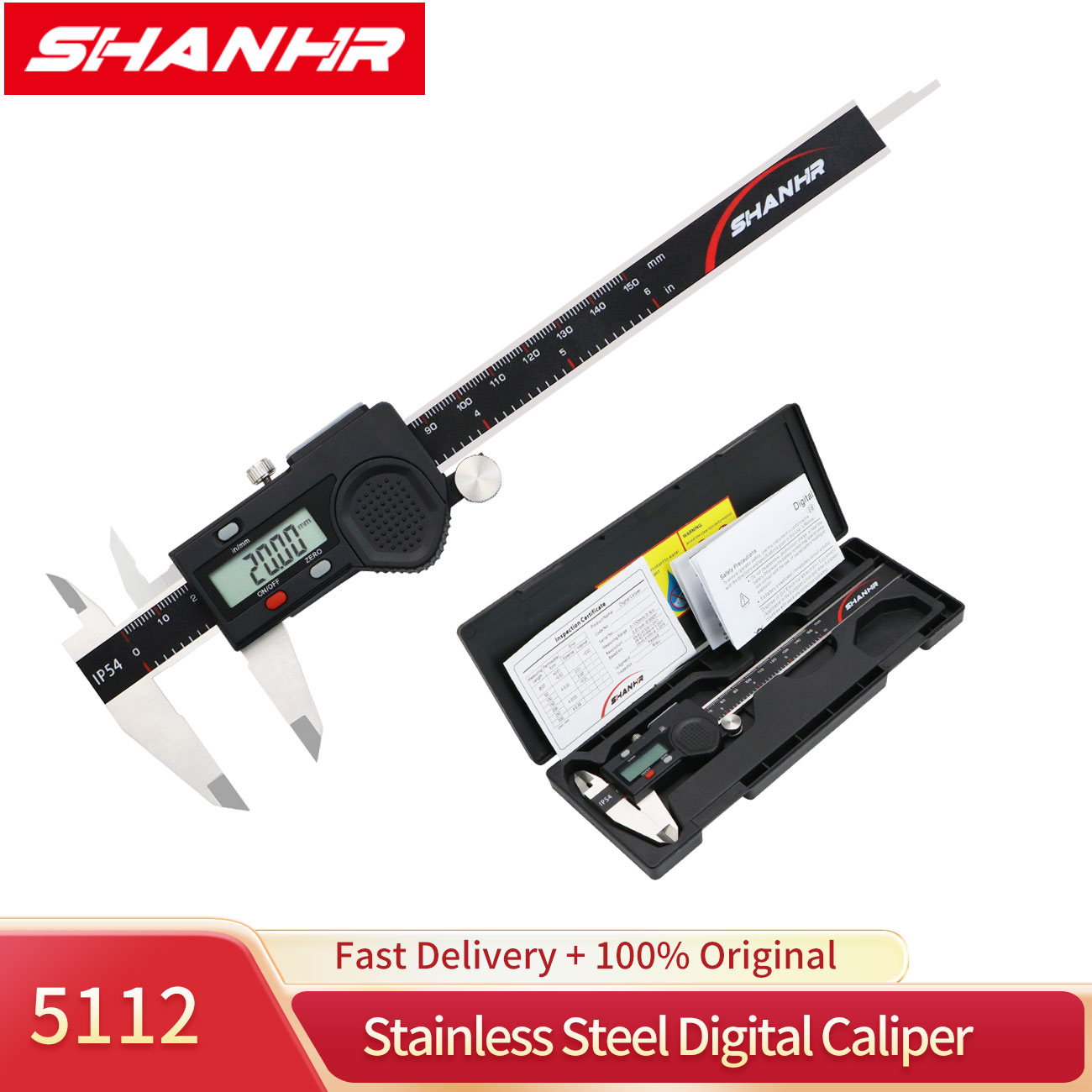 SHANHR電子式ノギス 150mm デジタルノギス マイク - Digital Caliper 150Mm Stainless Steel のレビューと価格