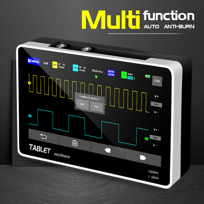 FNIRSI 1013D デュアルチャンネル タブレット型オ - Fnirsi Digital Oscilloscope Handheld のレビューと価格