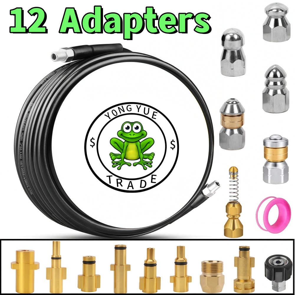 5~50mの圧力洗い機下水道ジェッターキット、5800psi - Vacuum Chamber Kit With Pump のレビューと価格