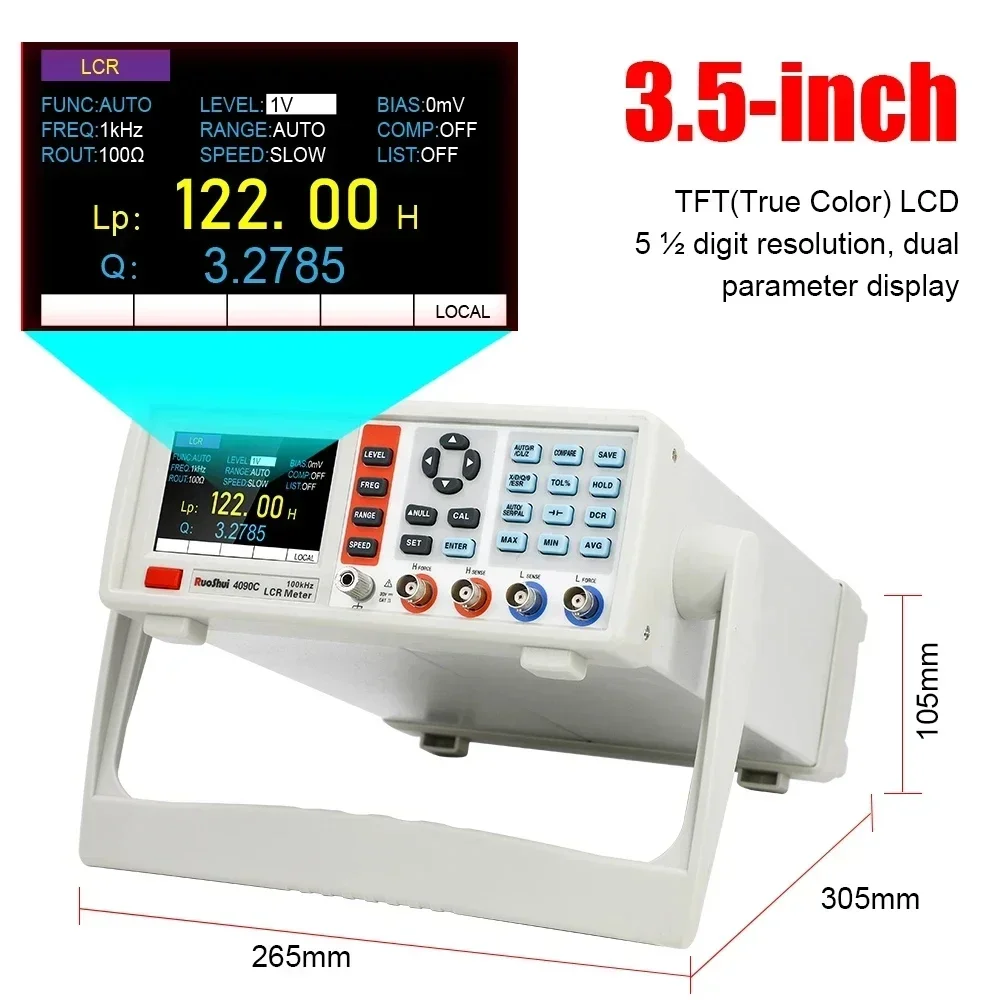 デジタルLCRメーター デスクトップ型静電容量抵抗インピーダ - Test Instruments のレビューと価格
