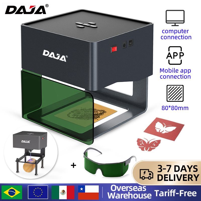DAJA DJ6 ミニポータブルレーザー彫刻 Diy Blu - Fiber Laser Marking Machine 30W のレビューと価格